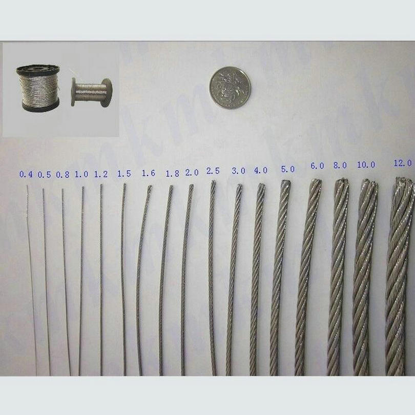 Cabo de fio de aço inoxidável  - Stainless Wire Ss316 avaliação e preço