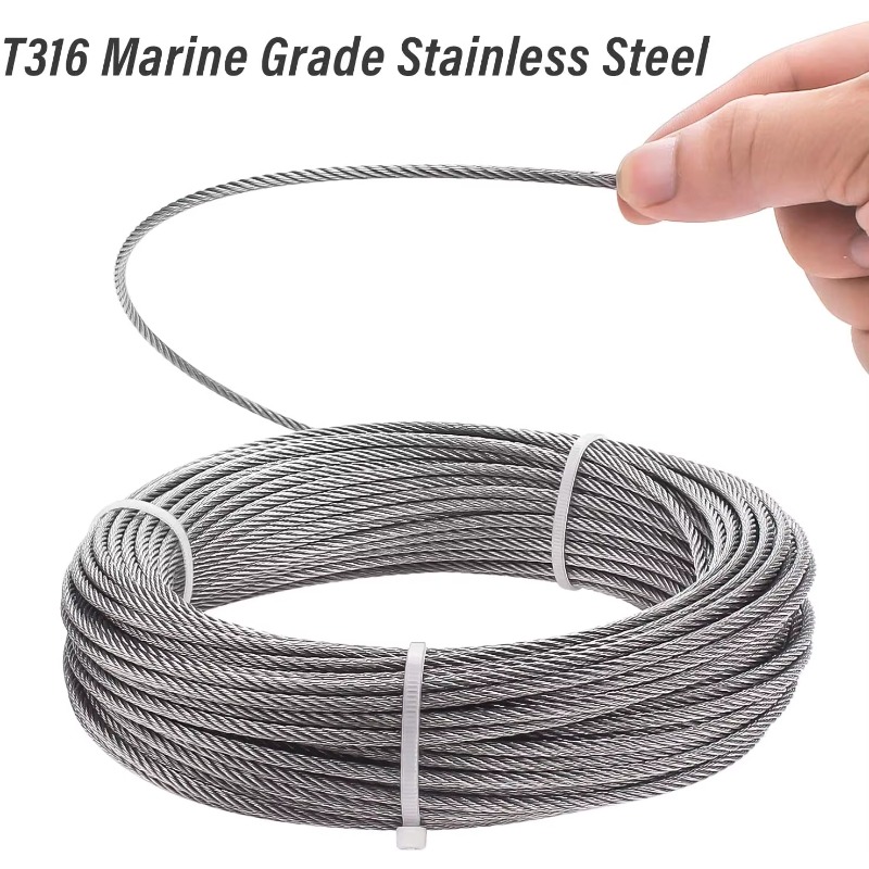 Corda de fio 7x19 diâmetro 3.1 - Stainless Wire Ss316 avaliação e preço
