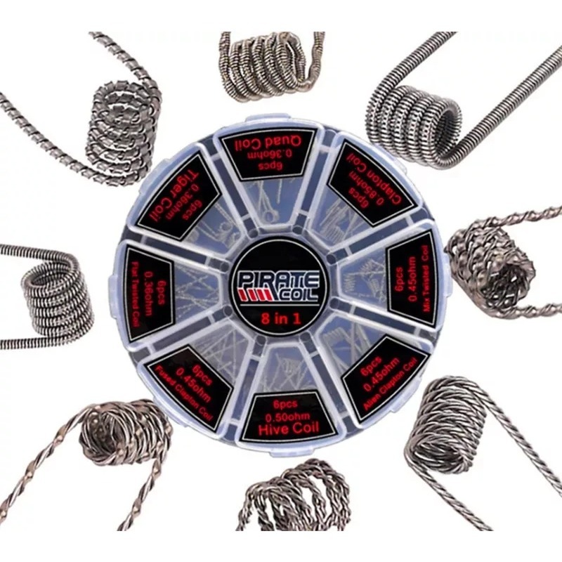 48 Peças/Conjunto 8 em 1 Bobin - Clapton Wire Pre Built avaliação e preço